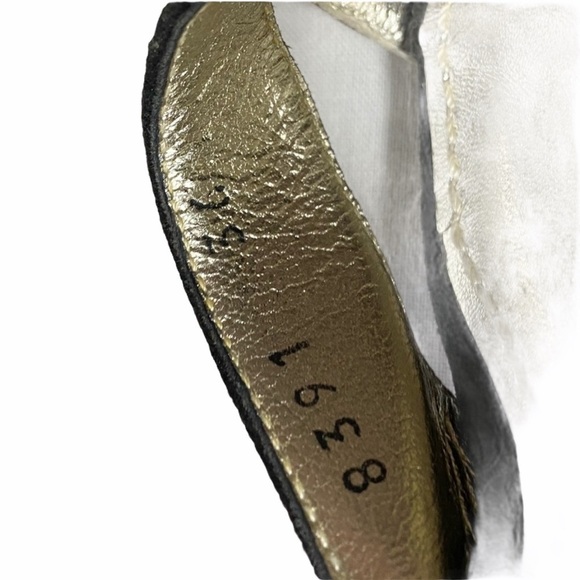 DOLCE & GABBANA Black Suede Gold Leather & snake - Picture 3 of 7